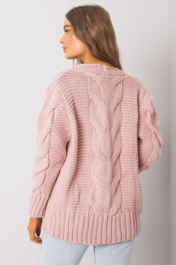 Sweter Damski Model LC-SW-A1.28X Light Pink - Rue Paris - obrazek 4