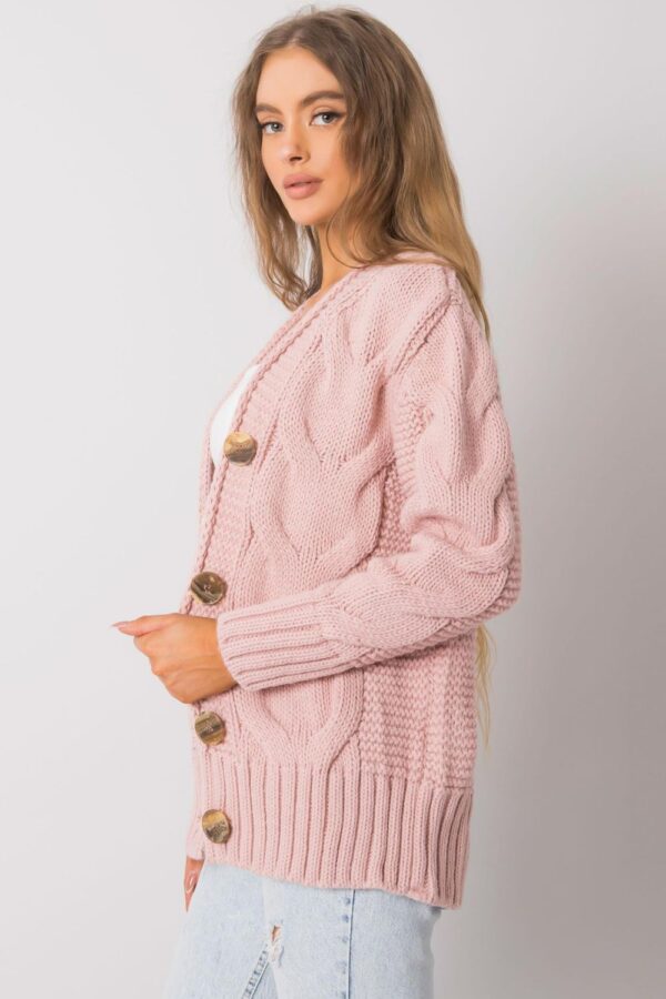 Sweter Damski Model LC-SW-A1.28X Light Pink - Rue Paris - obrazek 5