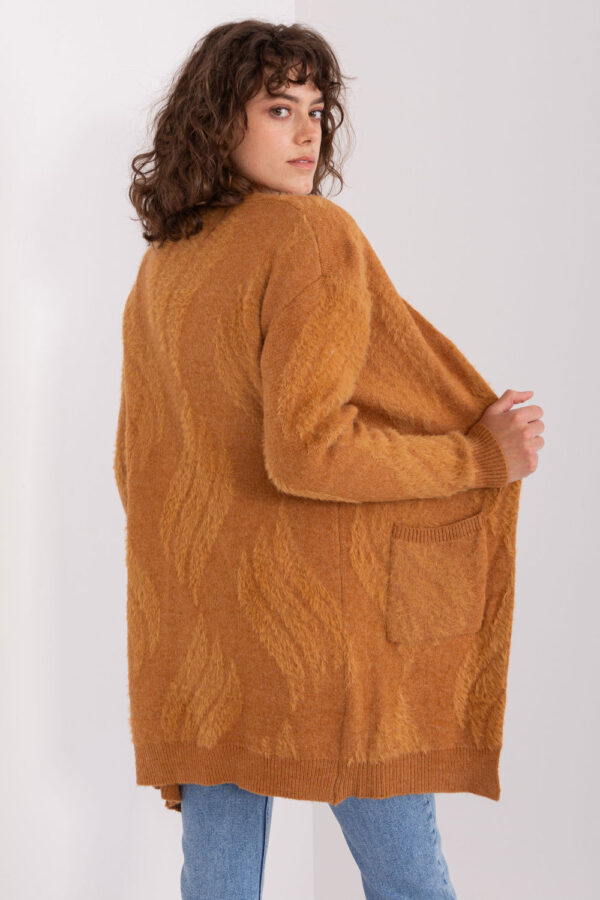 Sweter Kardigan Model AT-SW-234501.00P Camel - AT - obrazek 4