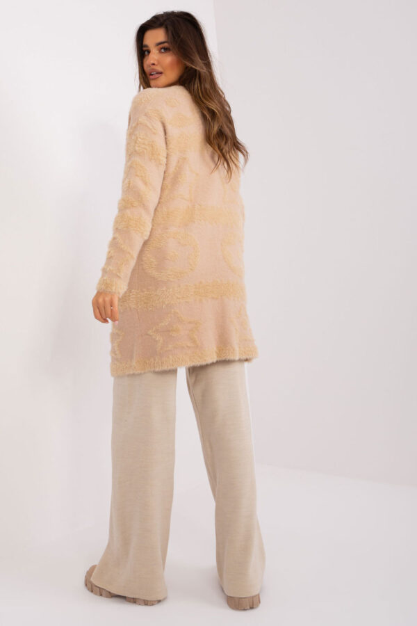 Sweter Kardigan Model AT-SW-234503.00P Beige - AT - obrazek 4