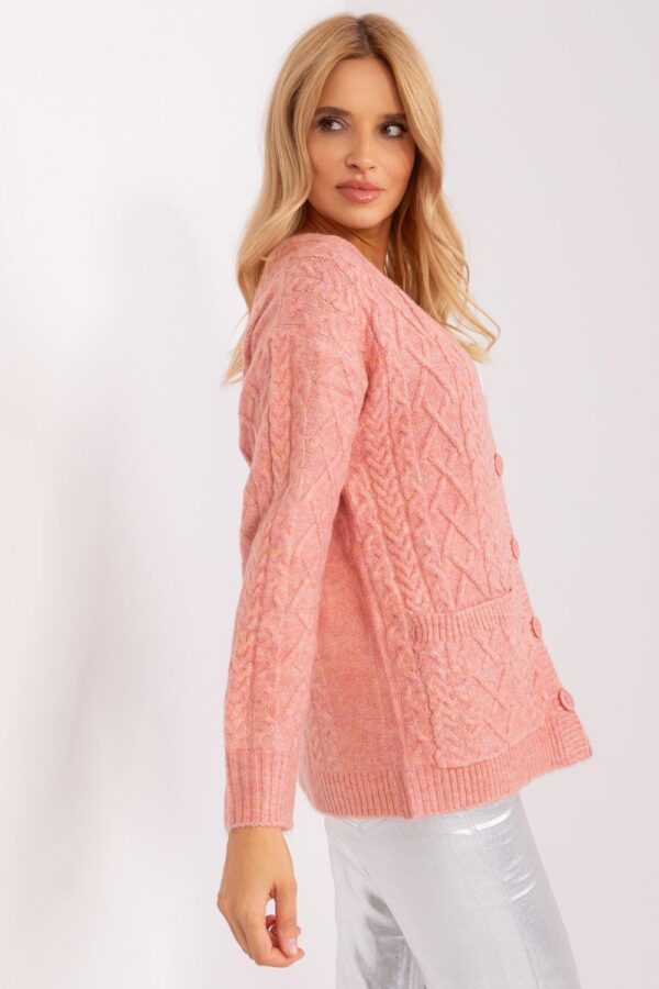 Sweter Damski Model AT-SW-2358.31 Light Pink - AT - obrazek 3