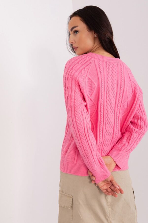 Sweter Damski Model AT-SW-2346-2.99P Pink - AT - obrazek 4