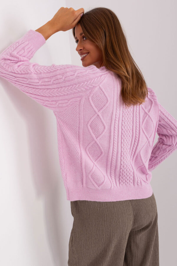 Sweter Damski Model AT-SW-2346-2.99P Light Violet - AT - obrazek 4