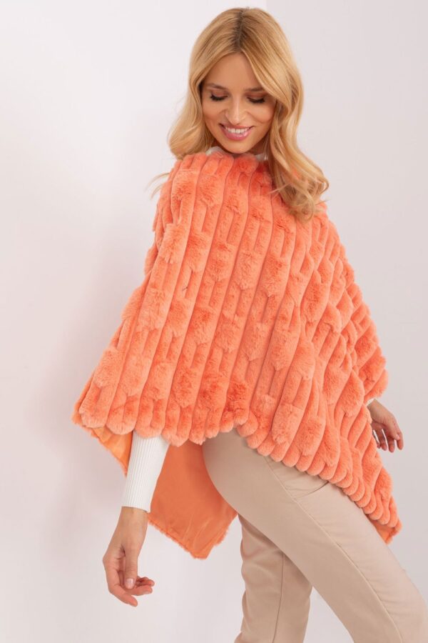 Sweter Ponczo Model AT-PN-2347.16 Orange - AT - obrazek 3