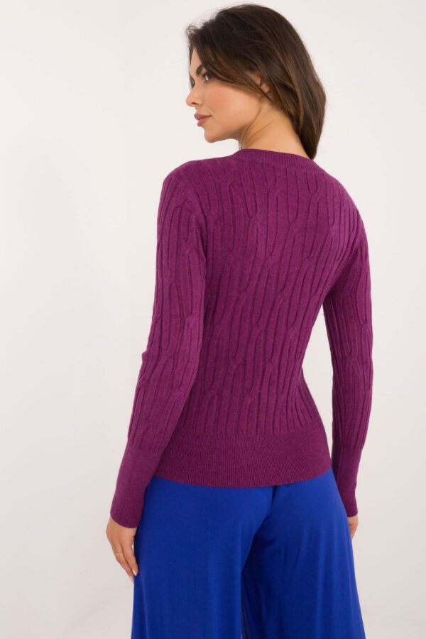 Sweter Damski Model AT-SW-2338-2.61 Violet - AT - obrazek 4