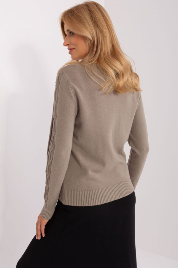 Sweter Damski Model AT-SW-2329.98P Dark Beige - AT - obrazek 4