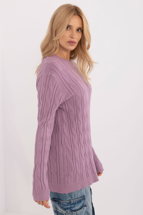 Sweter Damski Model AT-SW-2343.88 Violet - AT - obrazek 3