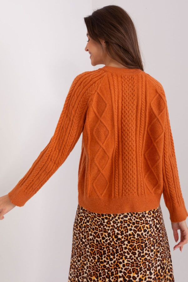 Sweter Damski Model AT-SW-2346-2.99P Dark Orange - AT - obrazek 4