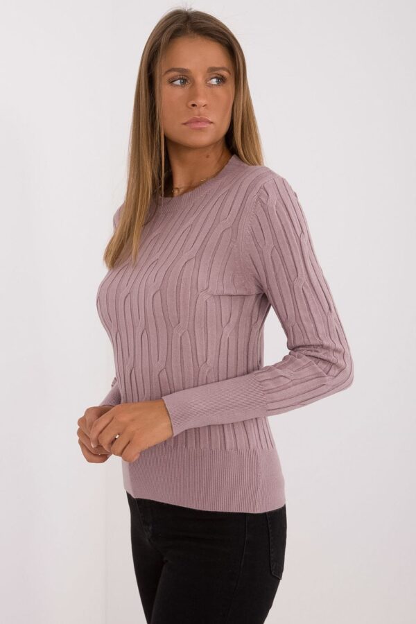 Sweter Damski Model AT-SW-2338-2.61 Light Violet - AT - obrazek 3