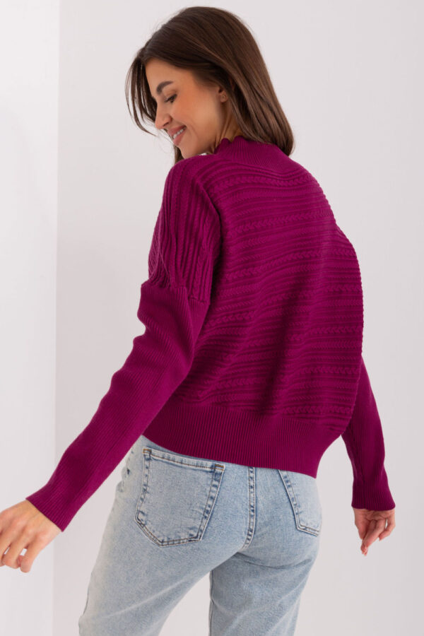 Sweter Damski Model AT-SW-2368.36X Violet - AT - obrazek 4