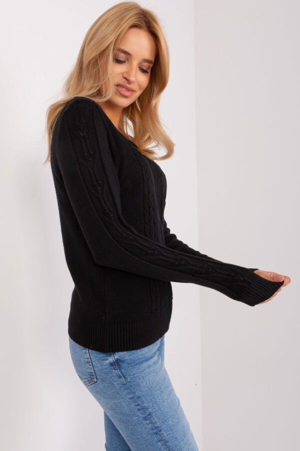 Sweter Damski Model AT-SW-2329.98P Black - AT - obrazek 4