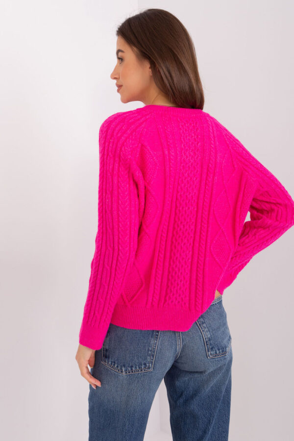 Sweter Damski Model AT-SW-2346-2.99P Fuksja - AT - obrazek 4