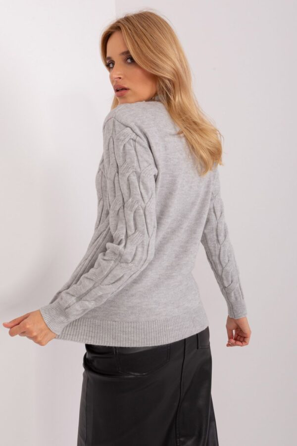 Sweter Damski Model AT-SW-2235.00P Grey - AT - obrazek 4