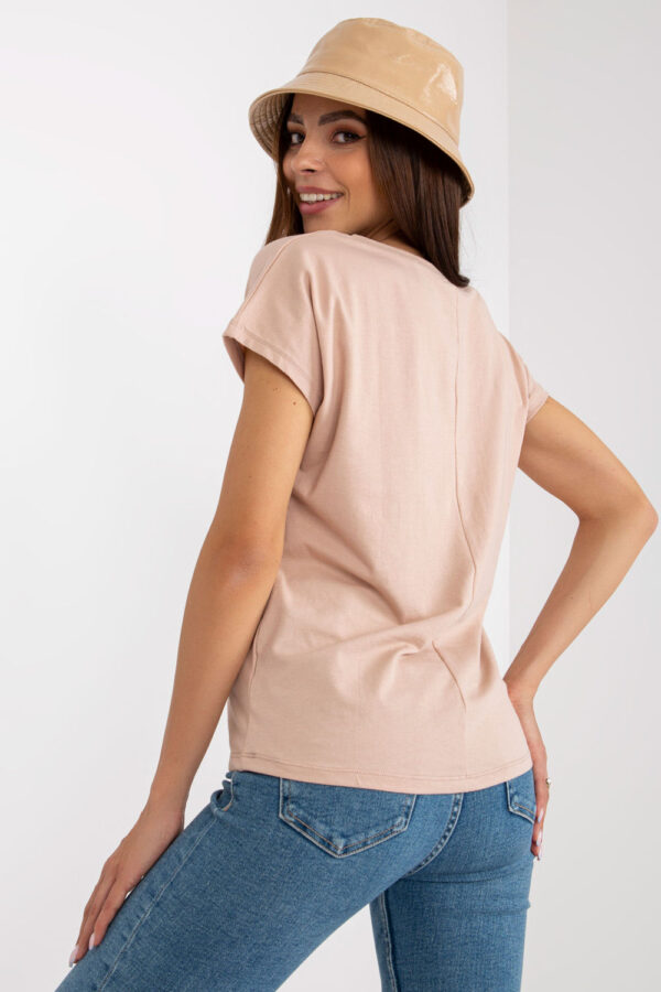 T-shirt Damski Model B-014.43 Beige - BFG - obrazek 4