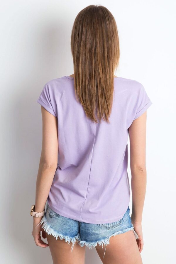 T-shirt Damski Model RV-TS-4839.40P Light Violet - BFG - obrazek 4