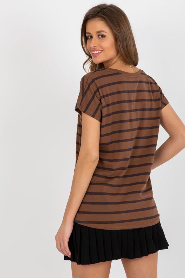 T-shirt Damski Model RV-TS-8567.56 Brown - BFG - obrazek 4