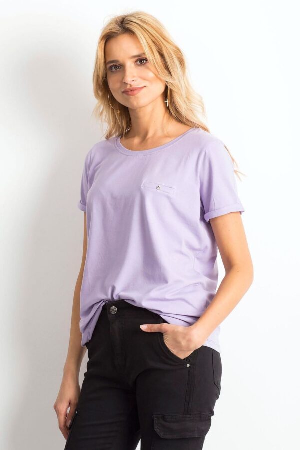 T-shirt Damski Model RV-TS-4838.55P Light Violet - BFG - obrazek 3