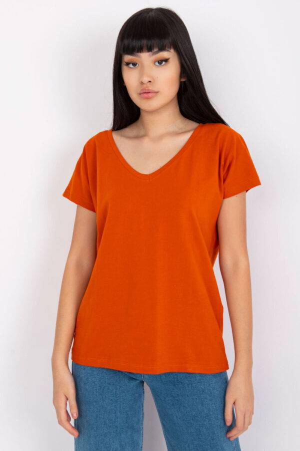 T-shirt Damski Model RV-TS-4832.38P Dark Orange - BFG - obrazek 4