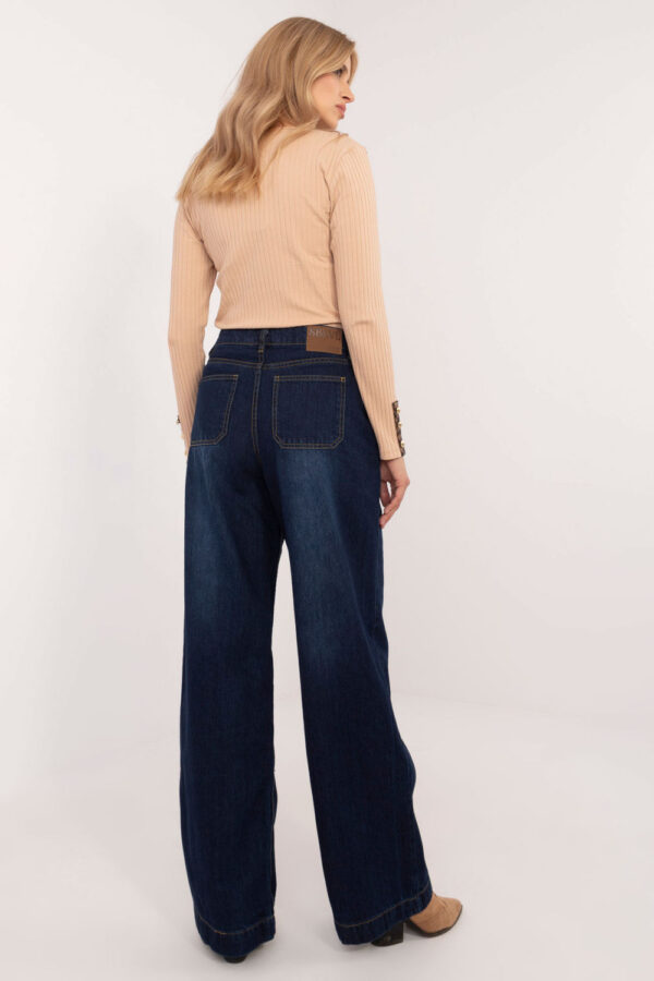 Spodnie Jeansowe Model D80016BD62456D283 Navy - Sublevel - obrazek 4