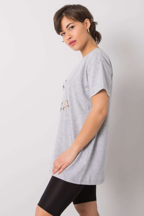 T-shirt Damski Model FA-TS-6892.88 Grey - Fancy - obrazek 3