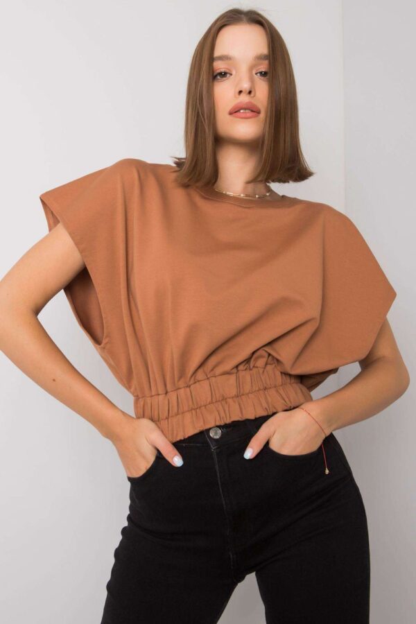 Bluza Damska Model FA-BL-7111.66P Light Brown - Fancy - obrazek 3