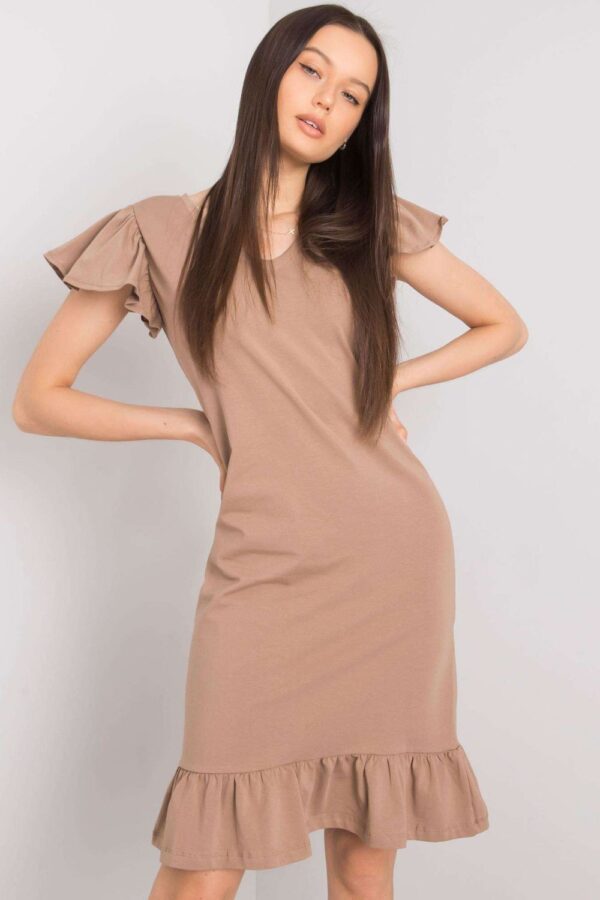 Sukienka Model FA-SK-7173.28P Dark Beige - Fancy