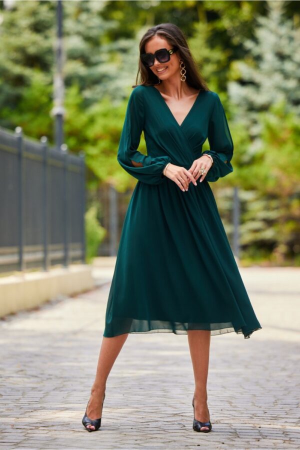 Sukienka Model ZIE SUK0372 Green - Roco Fashion - obrazek 3