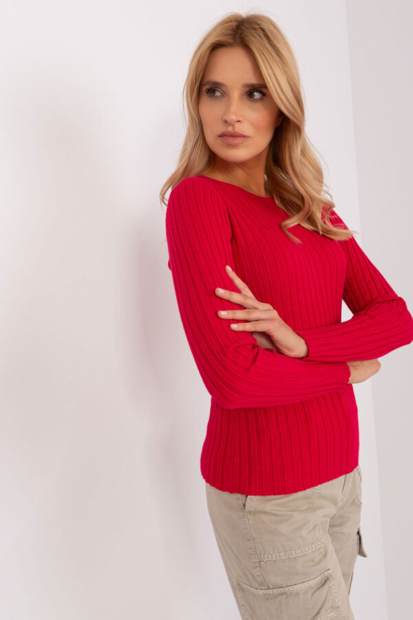 Sweter Damski Model PM-SW-PM1089.09P Red - Factory Price - obrazek 3