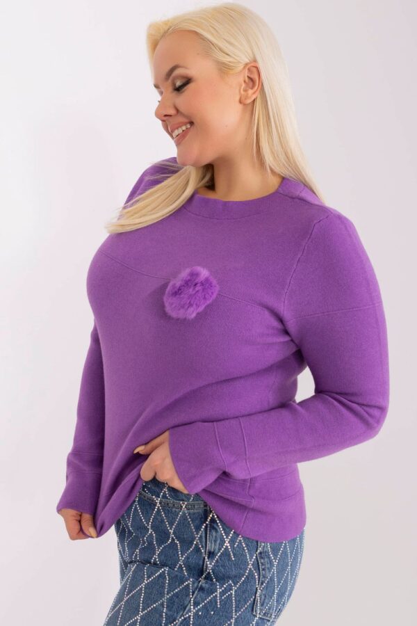 Sweter Damski Model PM-SW-PM-3706.10X Violet - Factory Price - obrazek 3