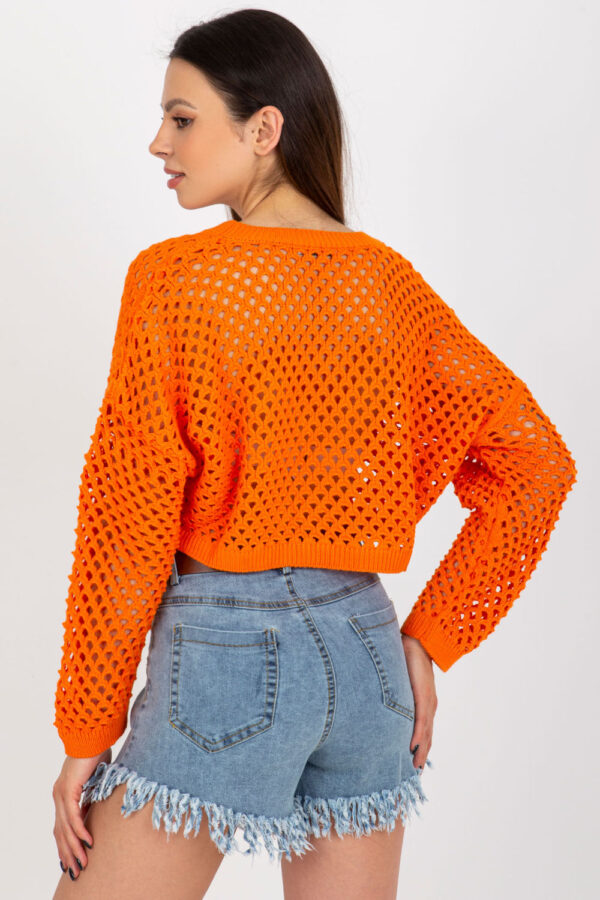 Sweter Damski Model BA-SW-9008.35P Orange - Badu - obrazek 4