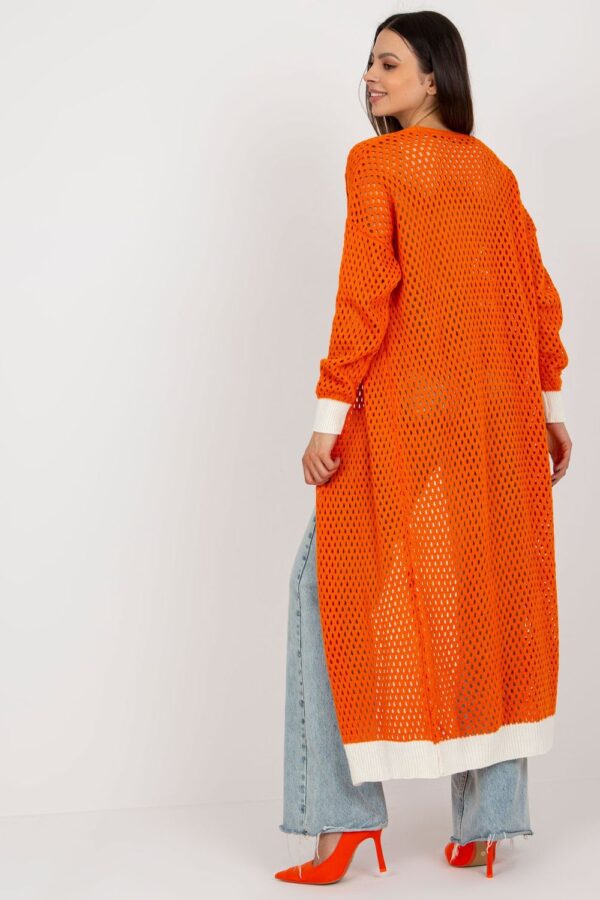 Sweter Kardigan Model BA-SW-8039.39P Orange - Badu - obrazek 4