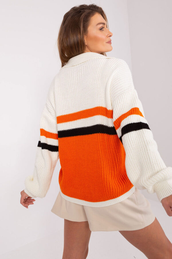 Sweter Damski Model BA-SW-8054.91P Orange - Badu - obrazek 4