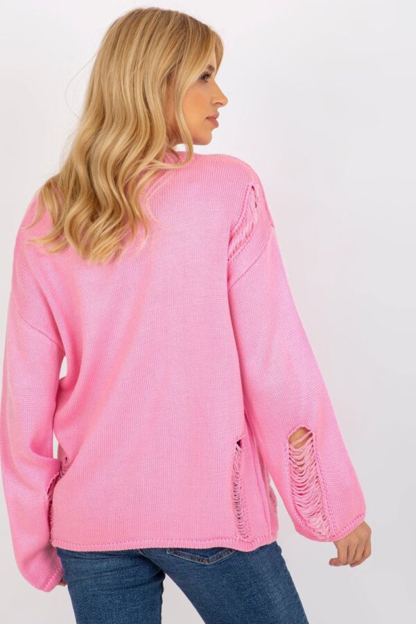 Sweter Damski Model BA-SW-8043.08X Pink - Badu - obrazek 4