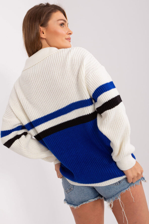 Sweter Damski Model BA-SW-8054.91P Cobalt - Badu - obrazek 4