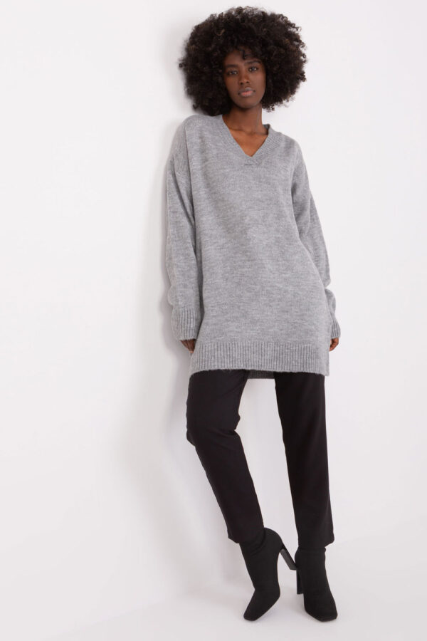 Sweter Damski Model BA-SW-0577.36X Grey - Badu - obrazek 3