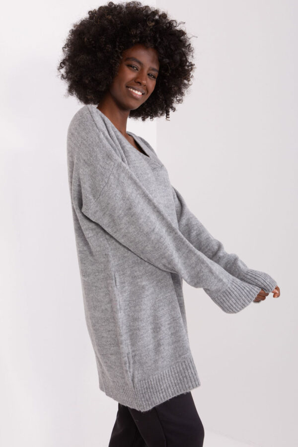 Sweter Damski Model BA-SW-0577.36X Grey - Badu - obrazek 5