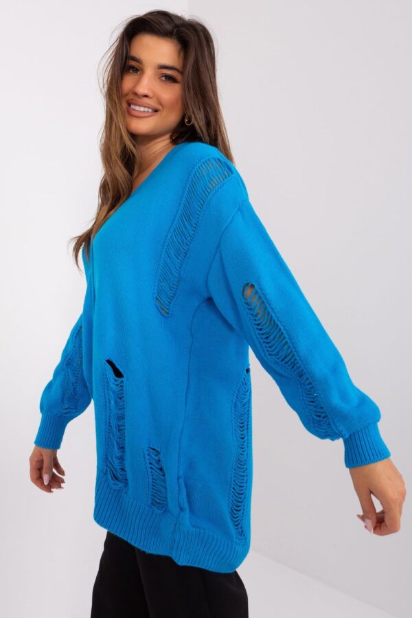 Sweter Damski Model BA-SW-8042-1.23 Blue - Badu - obrazek 3