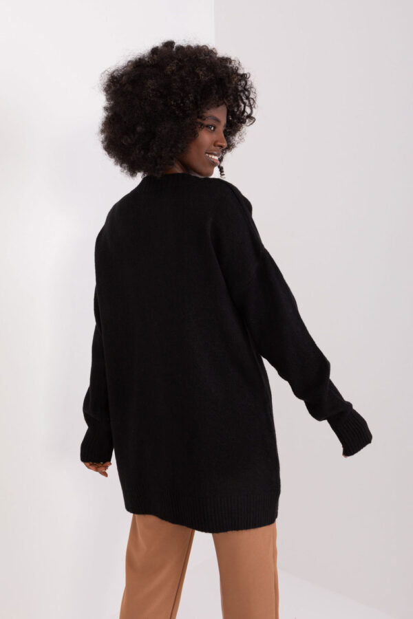 Sweter Damski Model BA-SW-0577.02P Black - Badu - obrazek 4