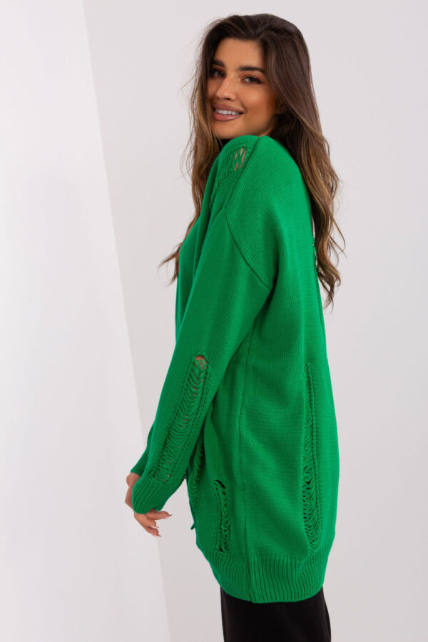 Sweter Damski Model BA-SW-8042-1.23 Green - Badu - obrazek 3