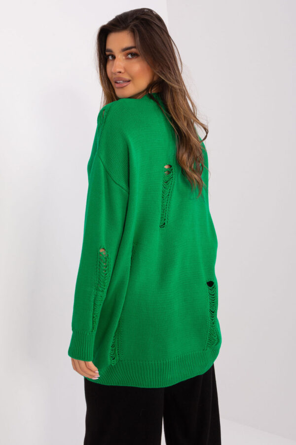 Sweter Damski Model BA-SW-8042-1.23 Green - Badu - obrazek 4