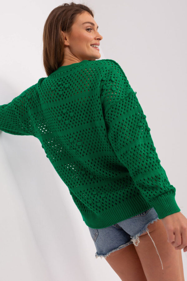 Sweter Damski Model BA-SW-9007.85P Green - Badu - obrazek 3