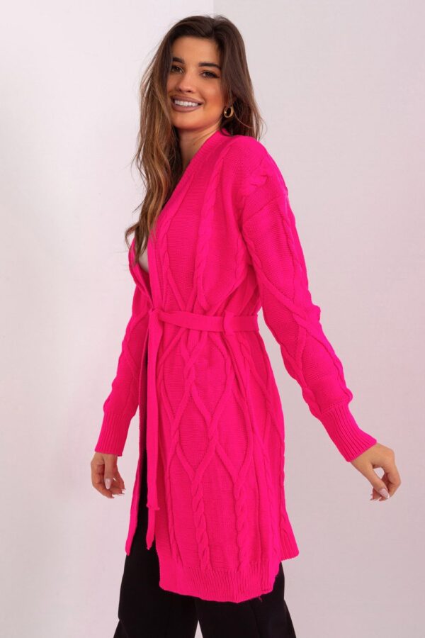 Sweter Kardigan Model BA-SW-8009-1.84P Fluo Pink - Badu - obrazek 3