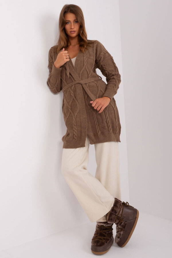 Sweter Kardigan Model BA-SW-8009-1.84P Brown - Badu - obrazek 3