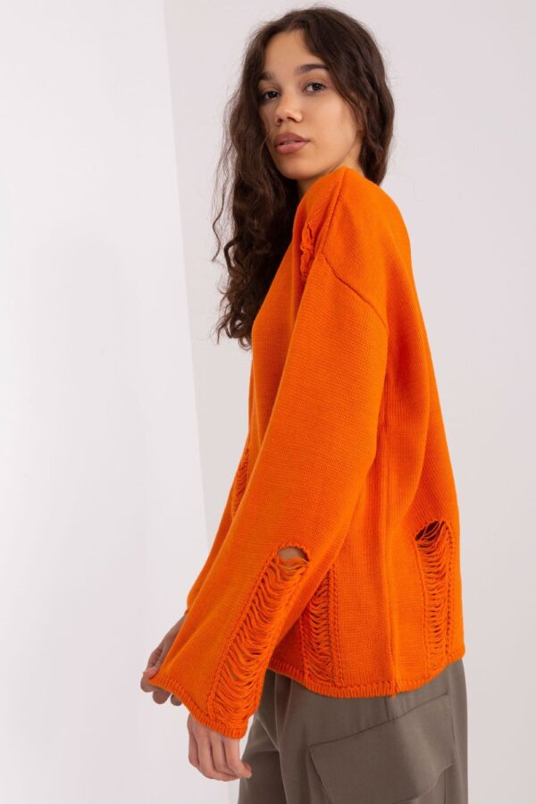 Sweter Damski Model BA-SW-8043.85 Orange - Badu - obrazek 3