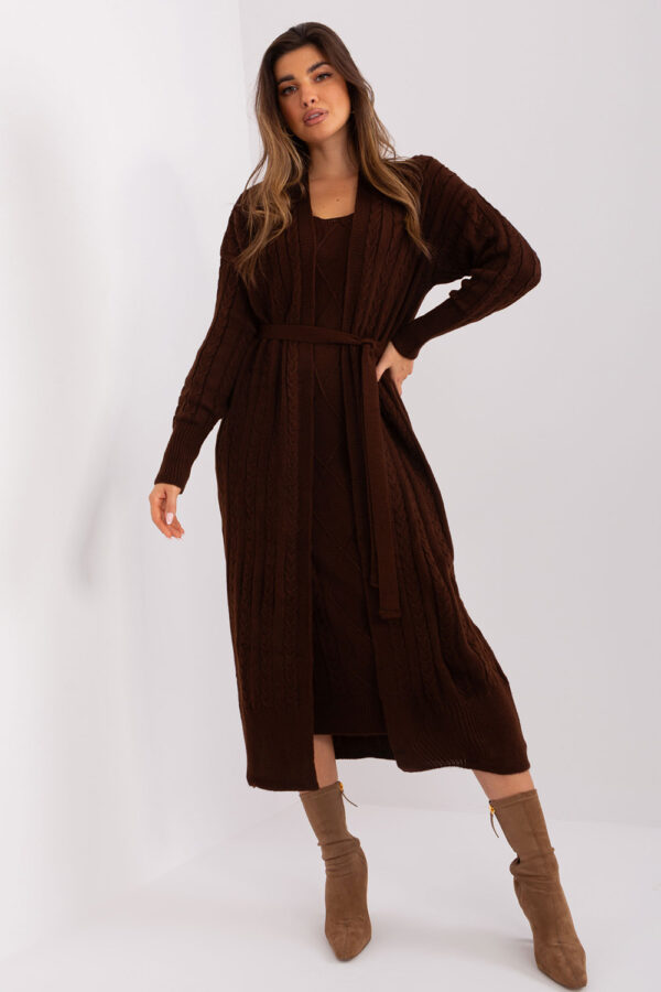 Sukienka Komplet Model BA-KMPL-0269.39P Dark Brown - Badu - obrazek 3