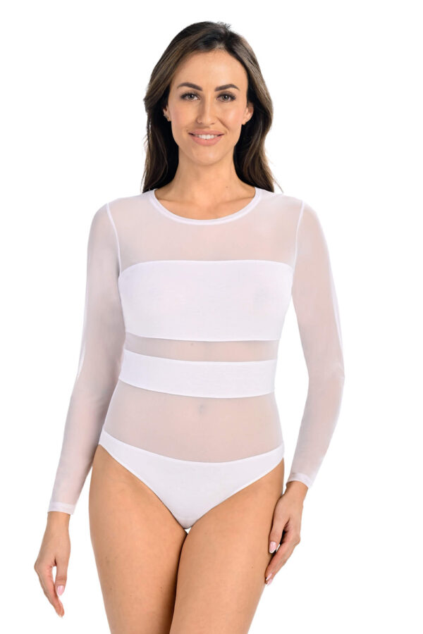 Body Model Stripy 2405 White - Teyli