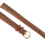 Pasek do zegarka - Skóra 12 mm - Jasny brąz - obrazek 3
