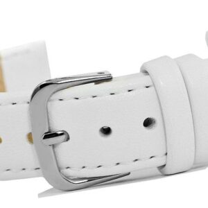 Pasek do zegarka CLASSIC - skóra 18 mm 4999-18XXL-3S Biały