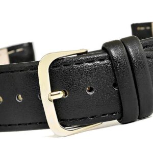 Pasek do zegarka CLASSIC - skóra 22 mm 4999-22XXL-1Z Czarny