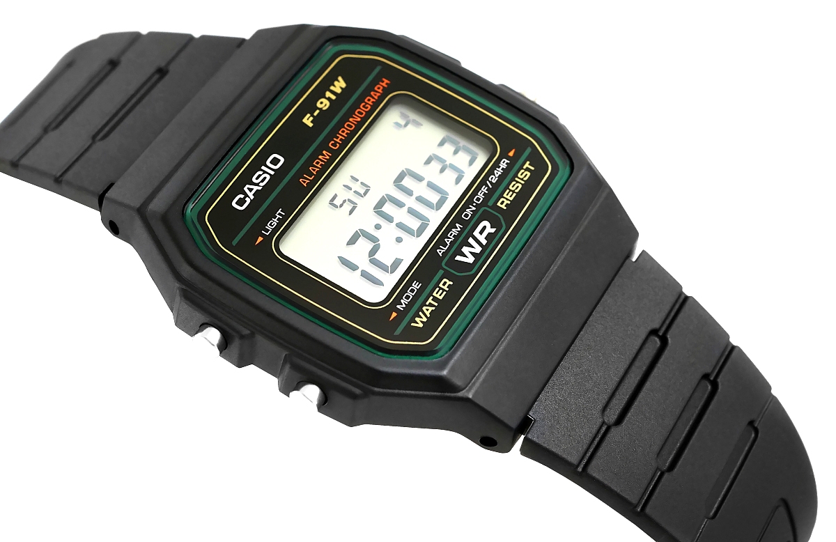 Zegarek Męski CASIO F-91W-3DG + BOX